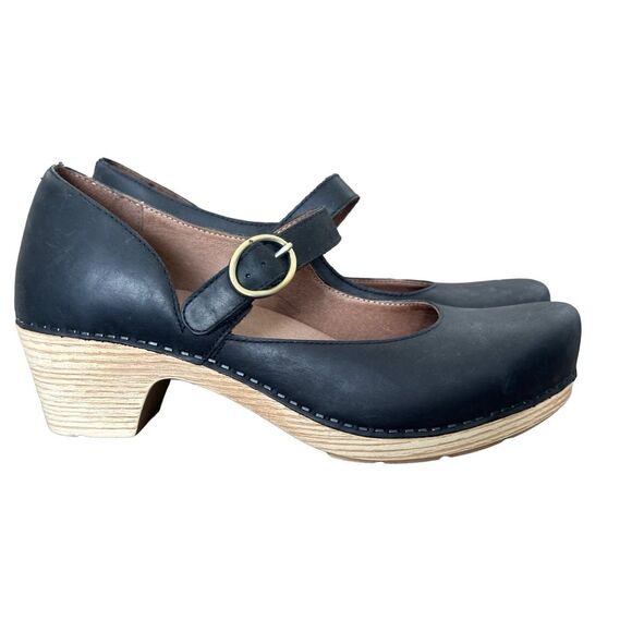 Dansko Like New Black Missy Mary Jane Clog 39. 8 1/2 - Picture 5 of 11